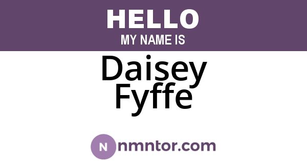 Daisey Fyffe
