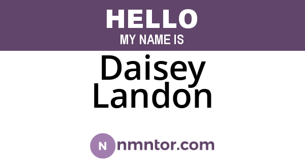 Daisey Landon