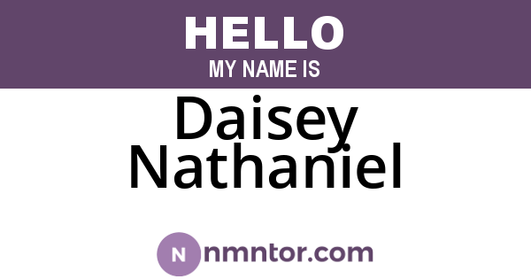 Daisey Nathaniel
