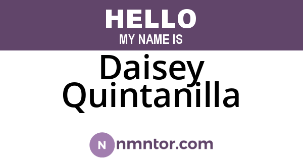 Daisey Quintanilla