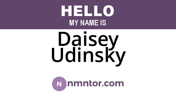 Daisey Udinsky