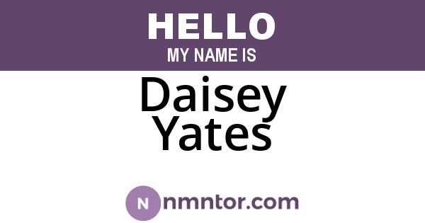 Daisey Yates
