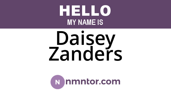 Daisey Zanders