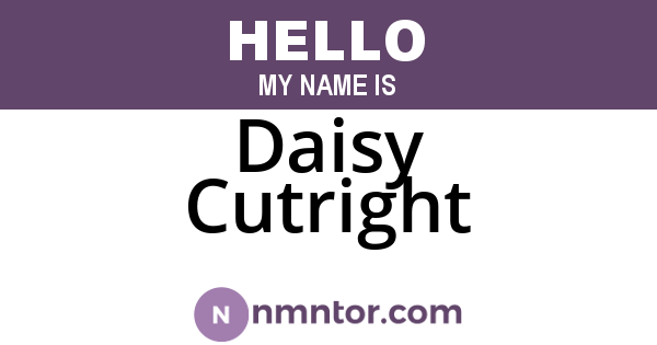 Daisy Cutright