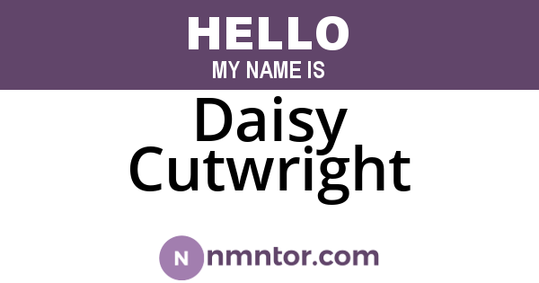 Daisy Cutwright