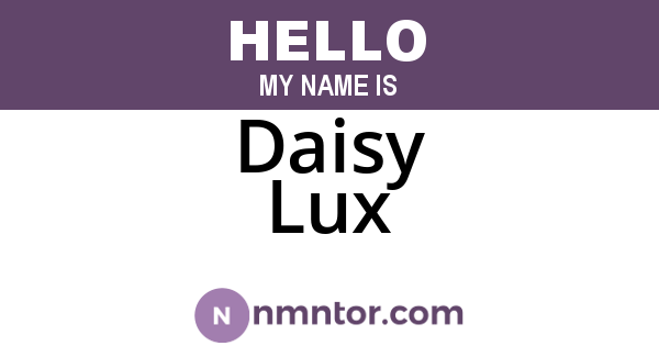 Daisy Lux