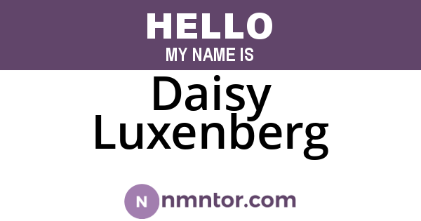 Daisy Luxenberg
