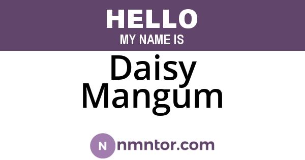 Daisy Mangum