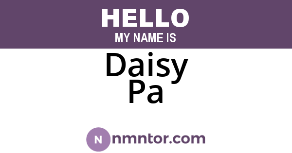 Daisy Pa