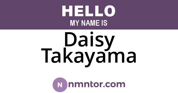 Daisy Takayama