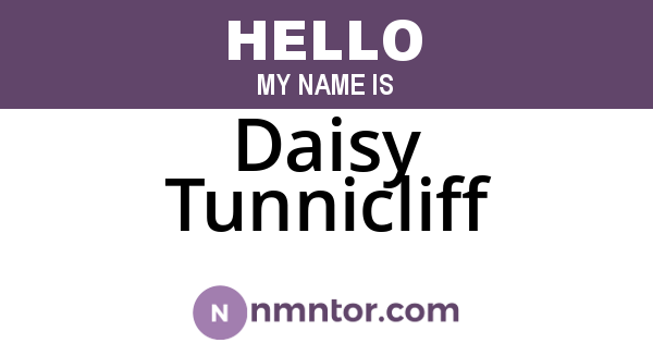 Daisy Tunnicliff
