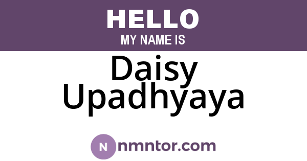 Daisy Upadhyaya