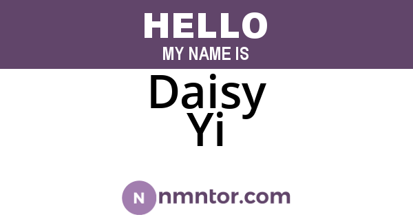 Daisy Yi