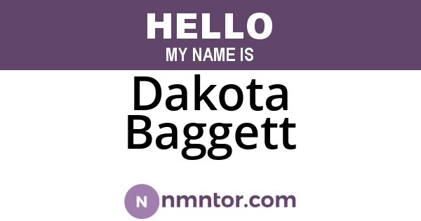 Dakota Baggett