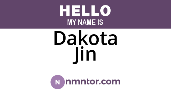 Dakota Jin