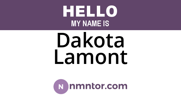 Dakota Lamont