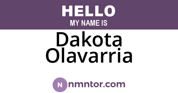 Dakota Olavarria