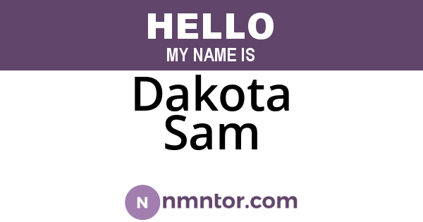 Dakota Sam