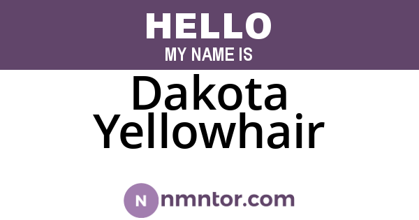 Dakota Yellowhair