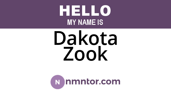 Dakota Zook