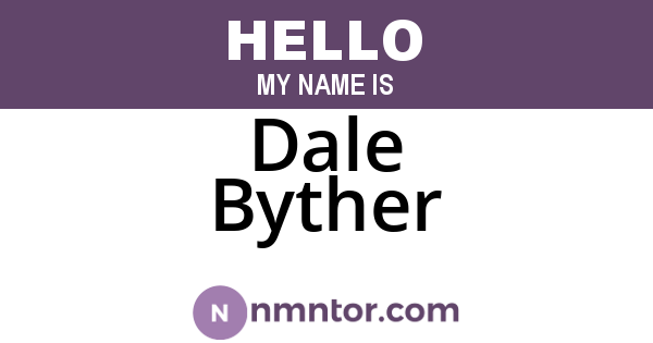 Dale Byther
