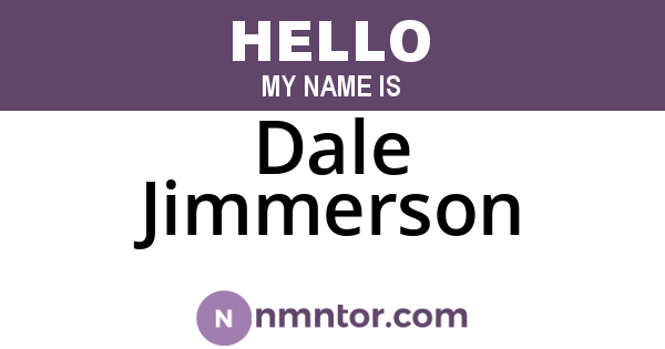 Dale Jimmerson