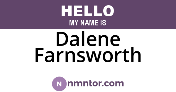 Dalene Farnsworth