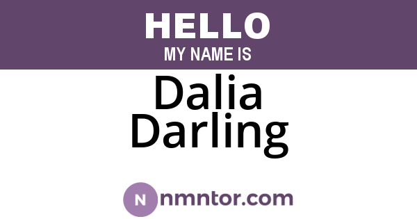 Dalia Darling