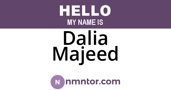 Dalia Majeed