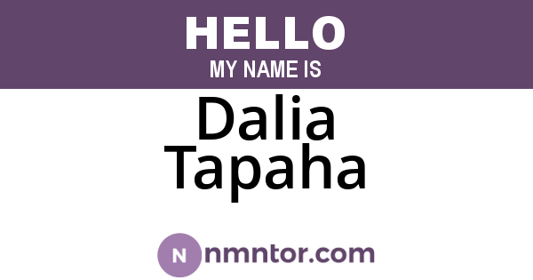 Dalia Tapaha