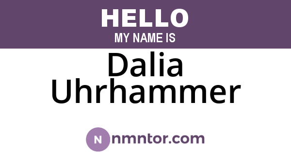 Dalia Uhrhammer