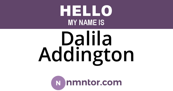 Dalila Addington