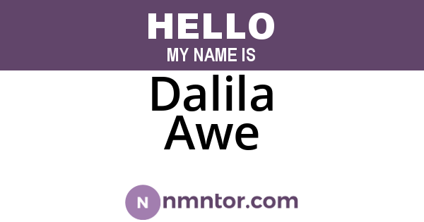 Dalila Awe