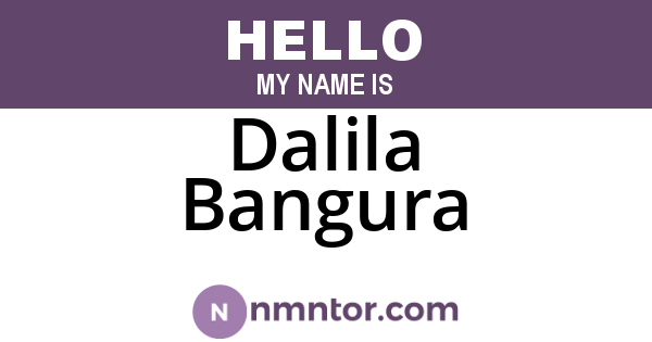 Dalila Bangura