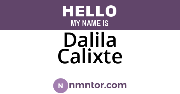 Dalila Calixte
