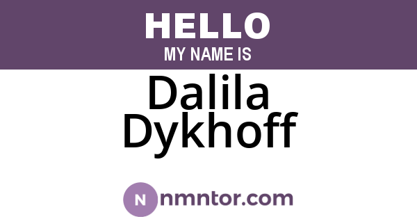 Dalila Dykhoff