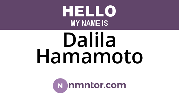 Dalila Hamamoto