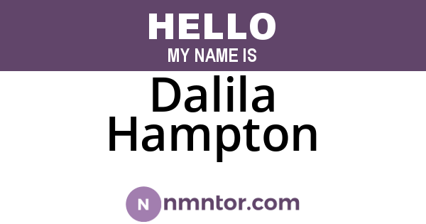 Dalila Hampton