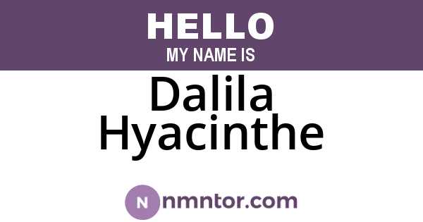 Dalila Hyacinthe