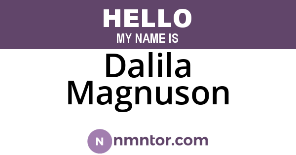 Dalila Magnuson