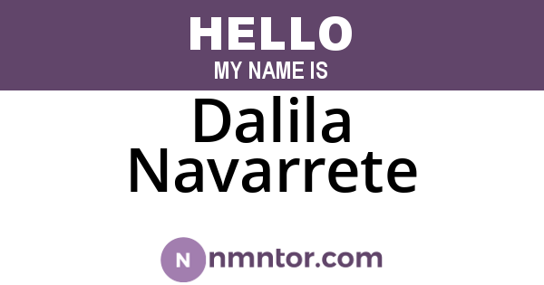 Dalila Navarrete
