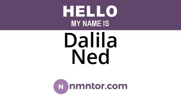 Dalila Ned
