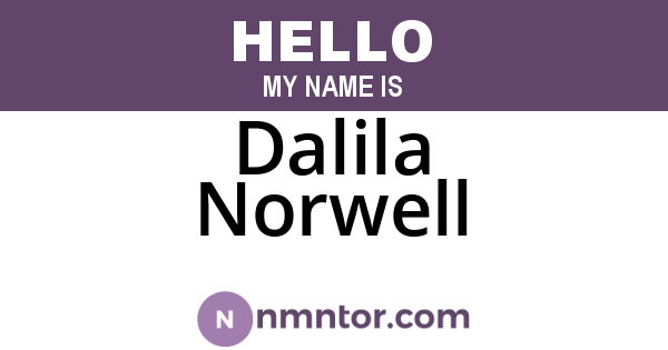 Dalila Norwell