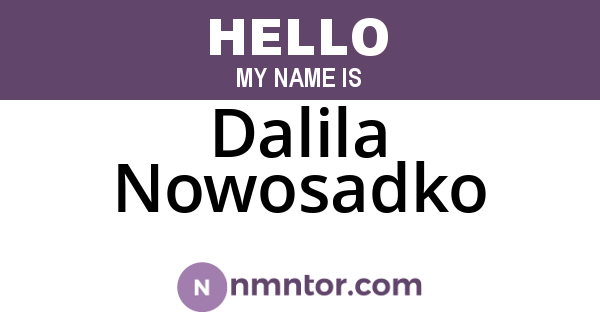 Dalila Nowosadko