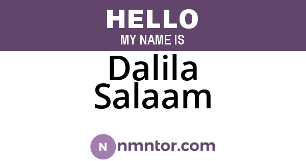 Dalila Salaam