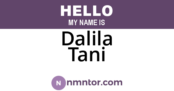 Dalila Tani