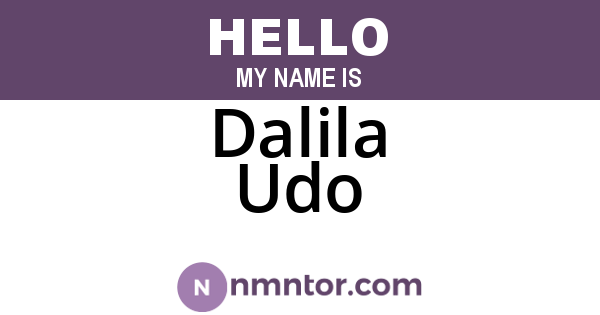 Dalila Udo