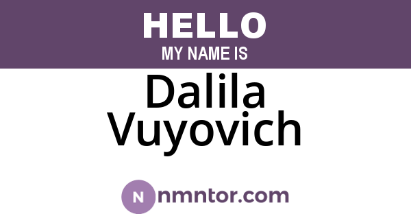 Dalila Vuyovich
