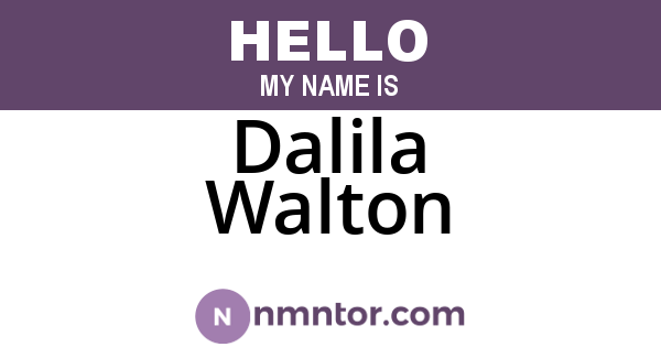 Dalila Walton