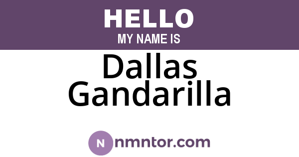 Dallas Gandarilla